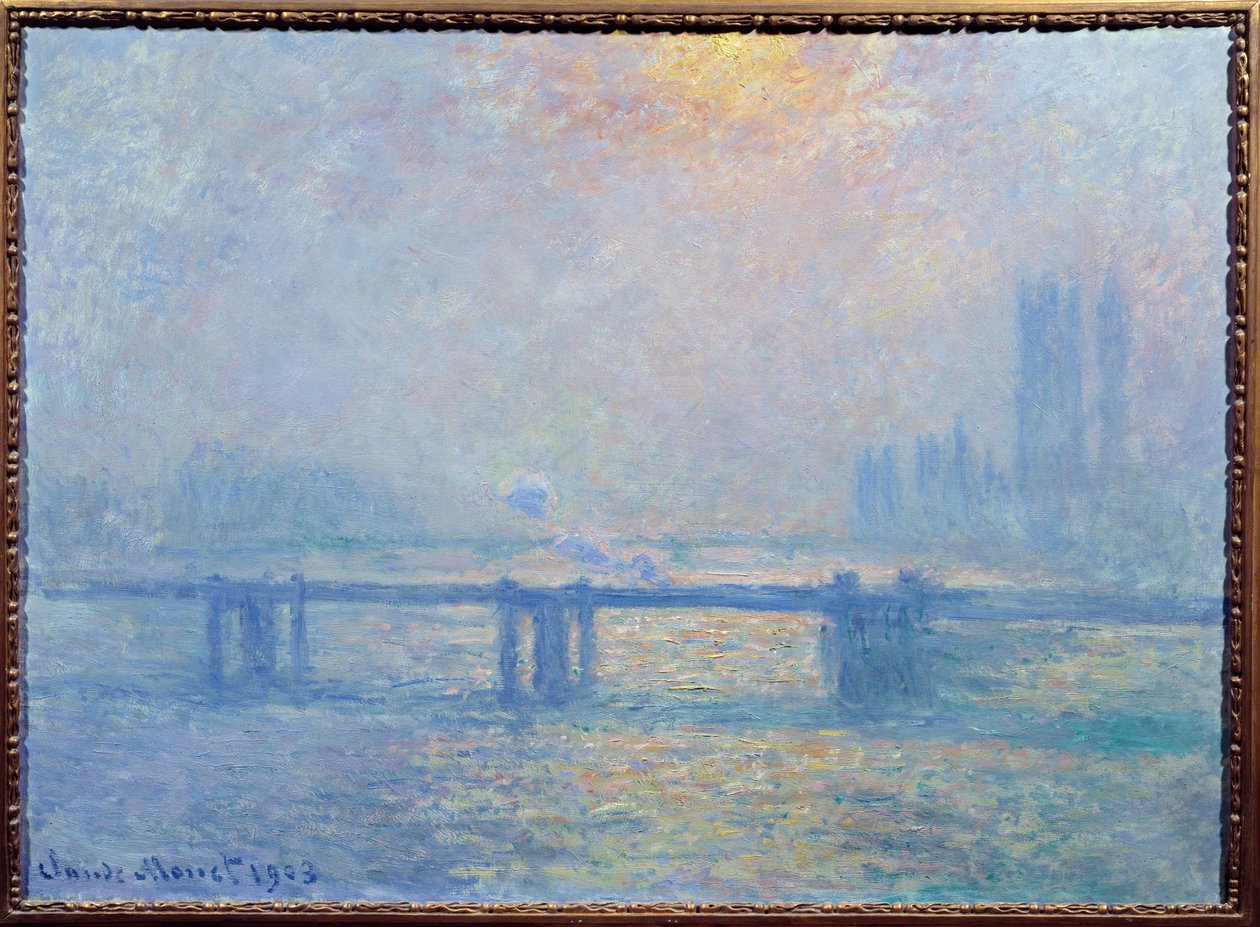 Themsen ved Charing Cross, London av Claude Monet