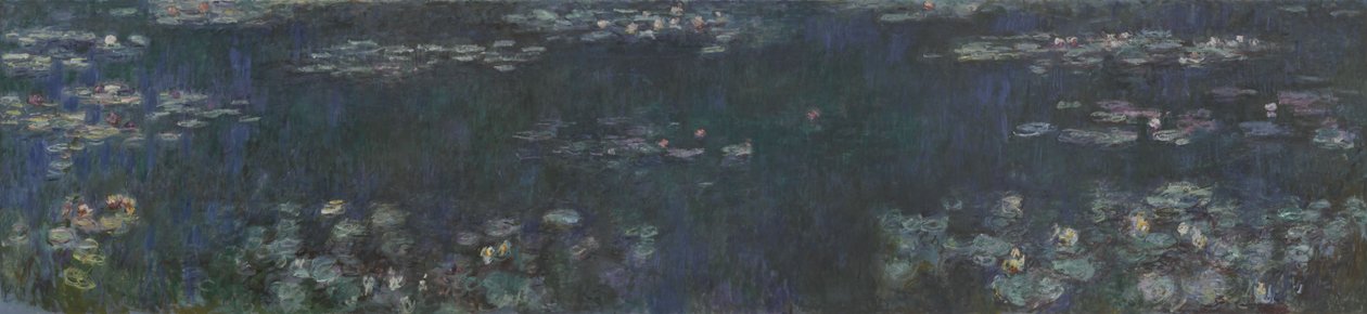 Vannliljene - Grønne refleksjoner, 1914-1926 av Claude Monet