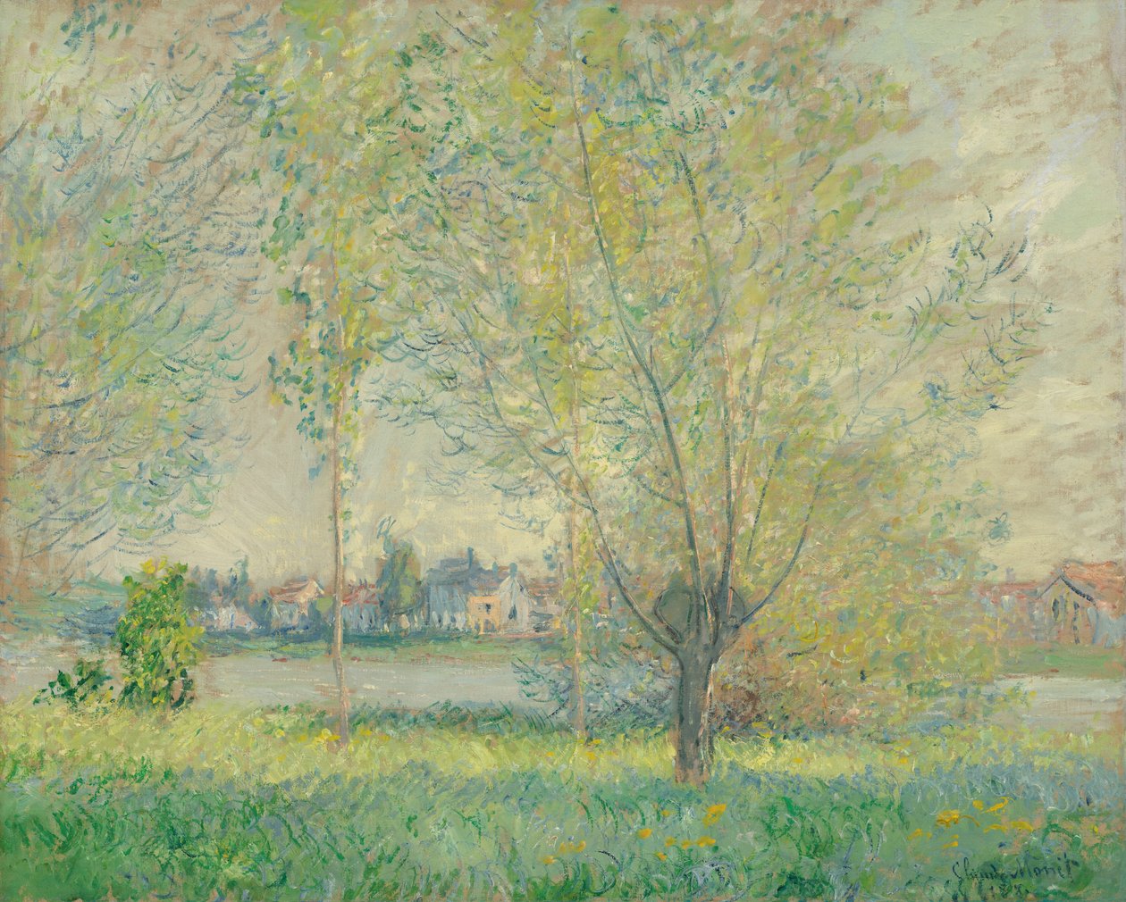The Willows, 1880. av Claude Monet