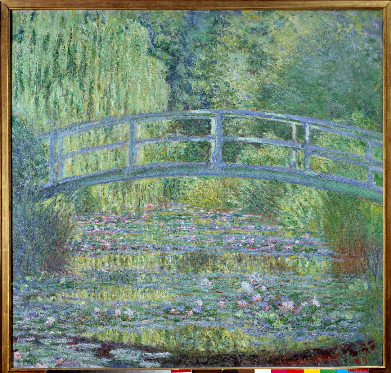 Gangbroen og vannliljebassenget av Claude Monet