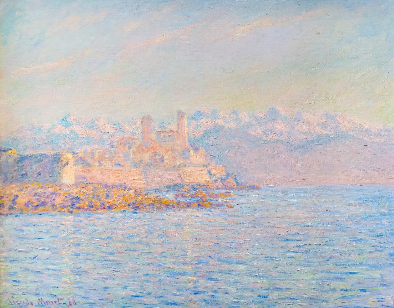 Det gamle fortet i Antibes av Claude Monet