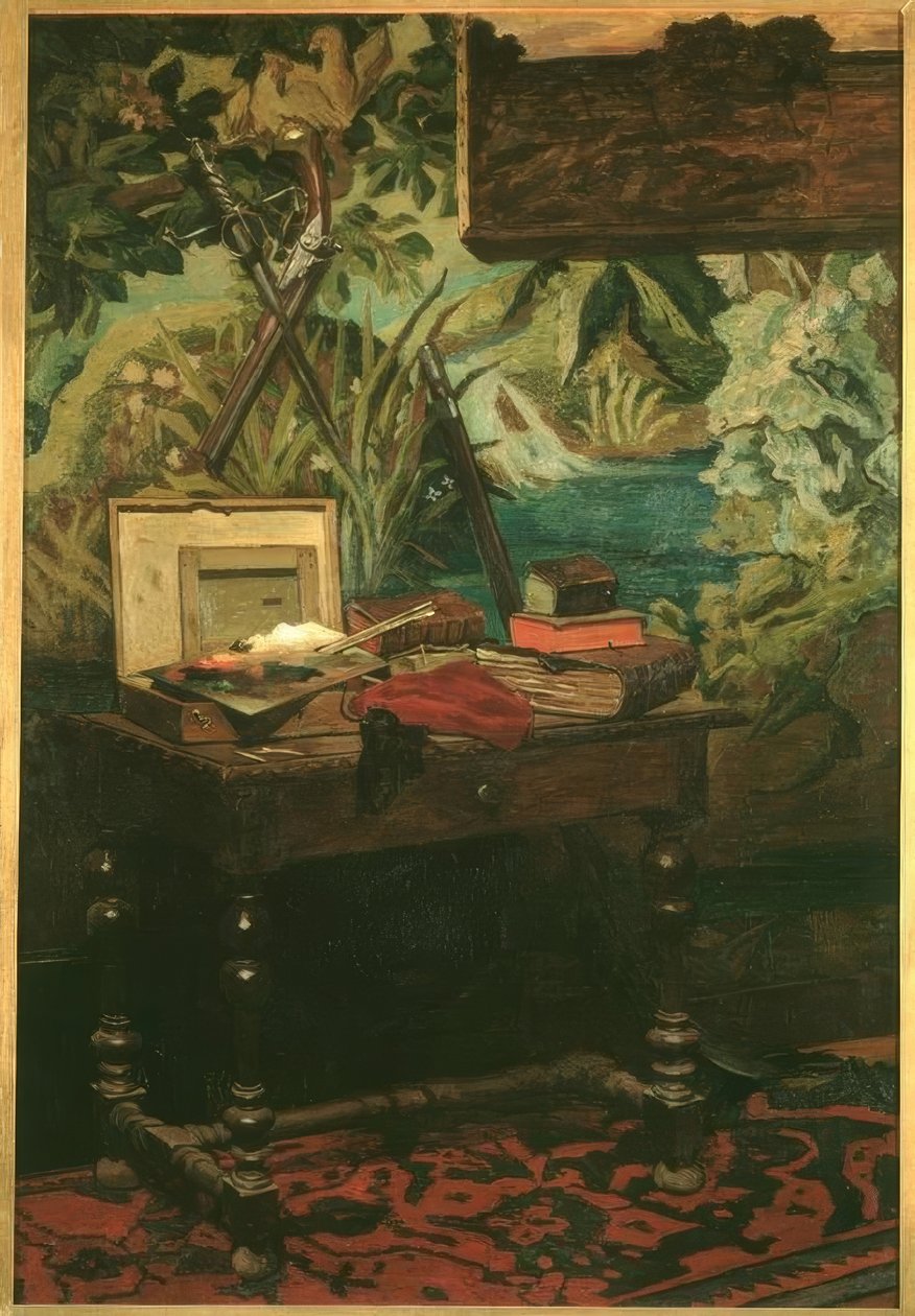 Et verkstedhjørne av Claude Monet