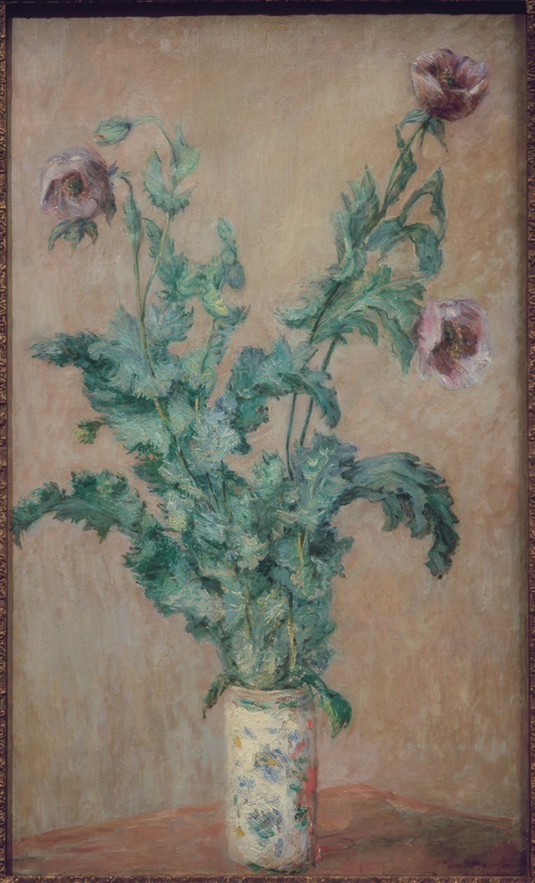 Vase med valmuer av Claude Monet