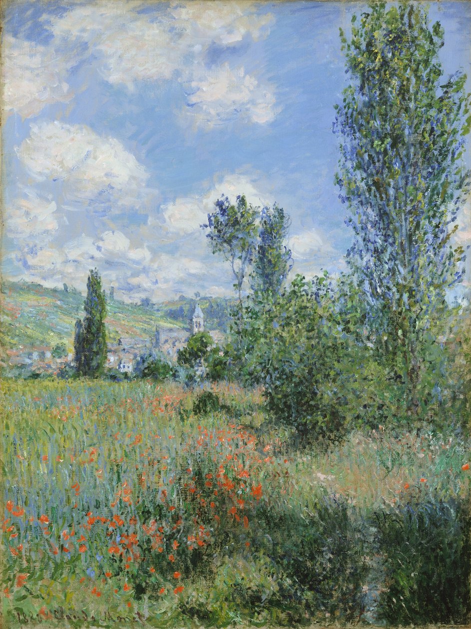 Utsikt over Vetheuil av Claude Monet