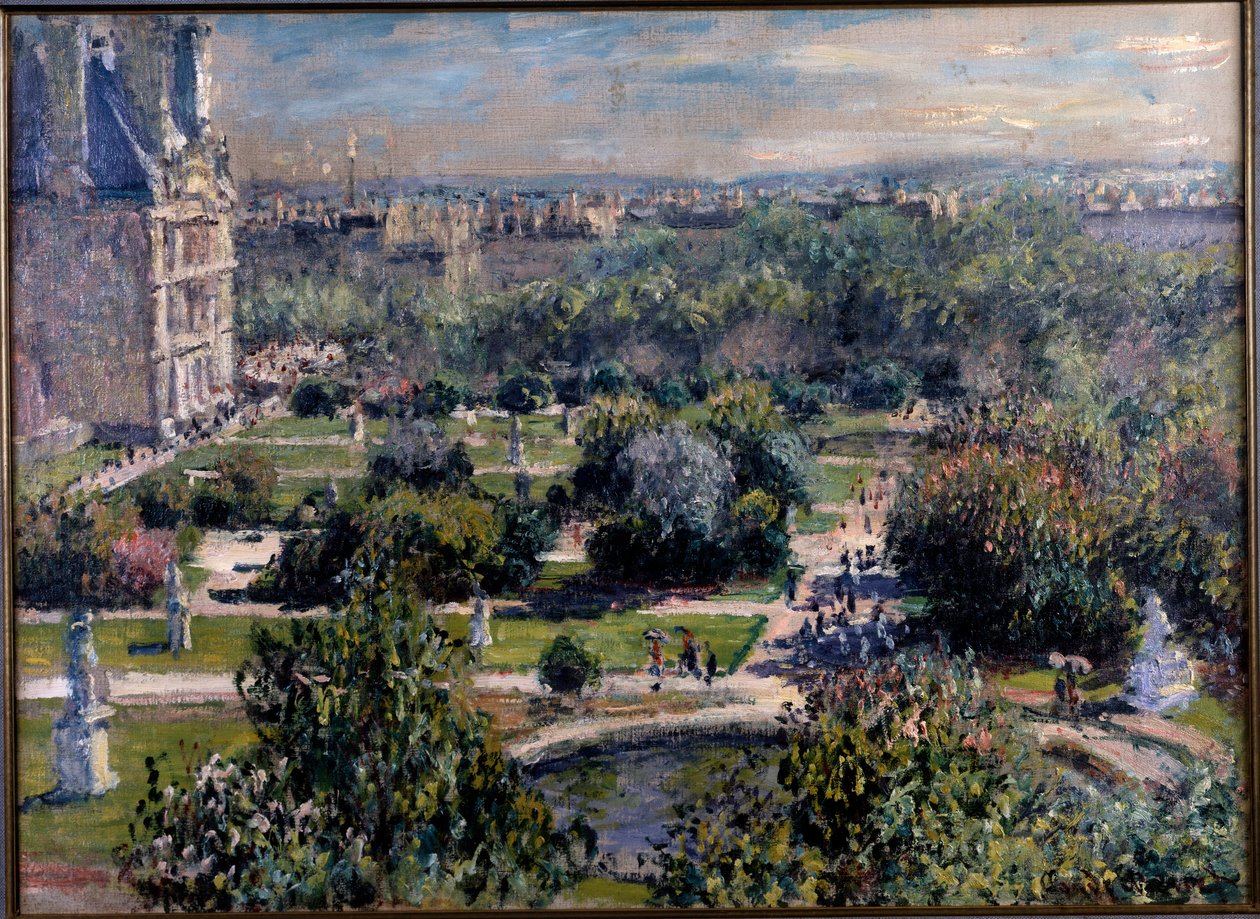 Utsikt over Tuileries-hagene i Paris av Claude Monet