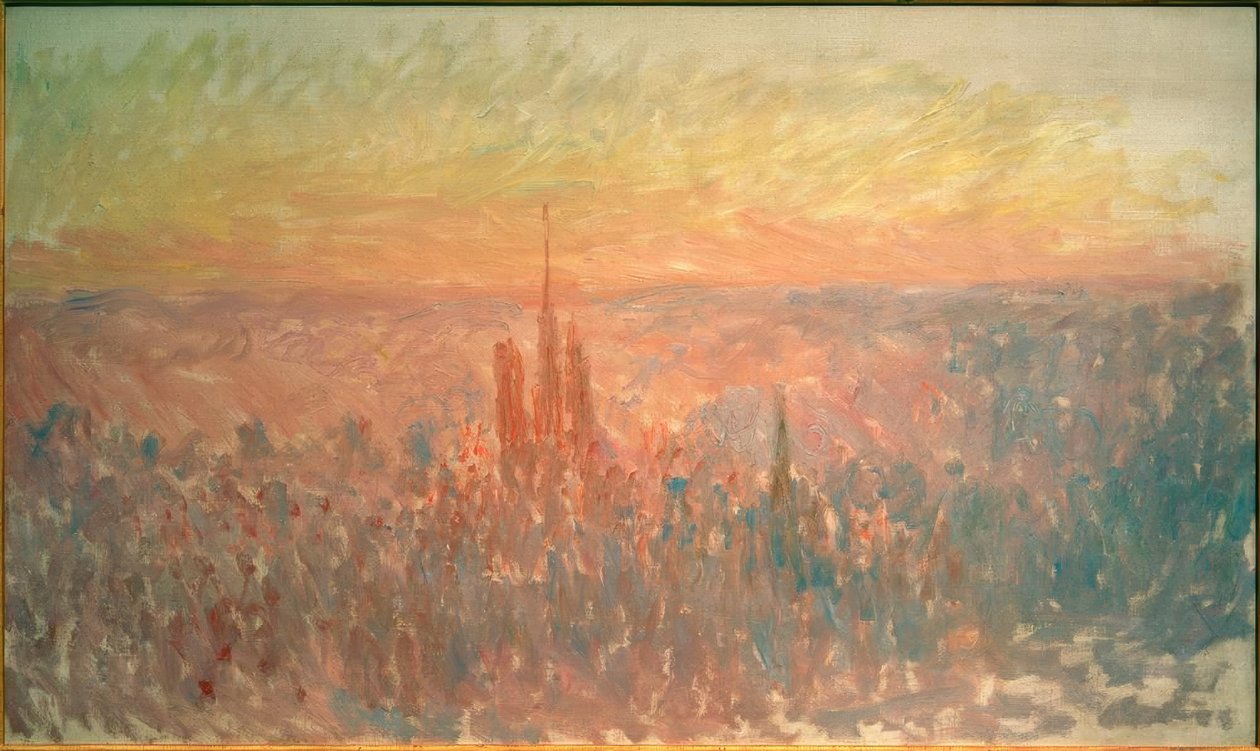 Generell utsikt over Rouen av Claude Monet