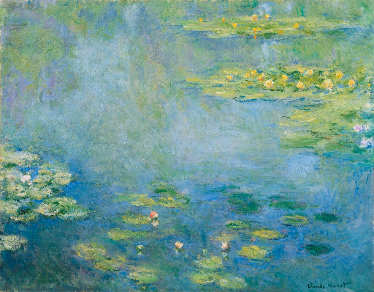 Vannliljer, ca. 1906 av Claude Monet