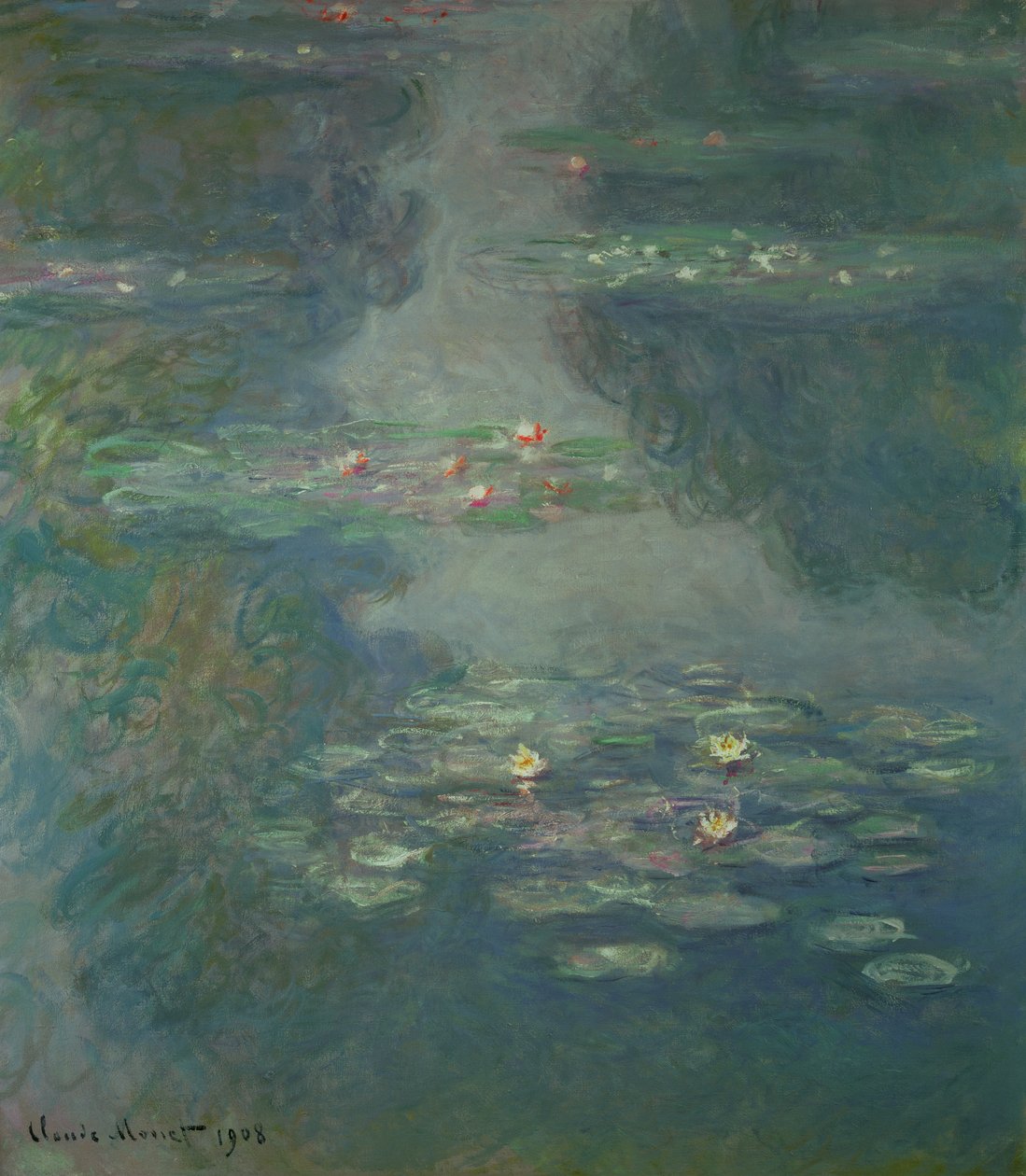 Vannliljer, 1908 av Claude Monet