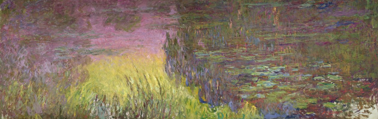 Vannliljer ved solnedgang av Claude Monet