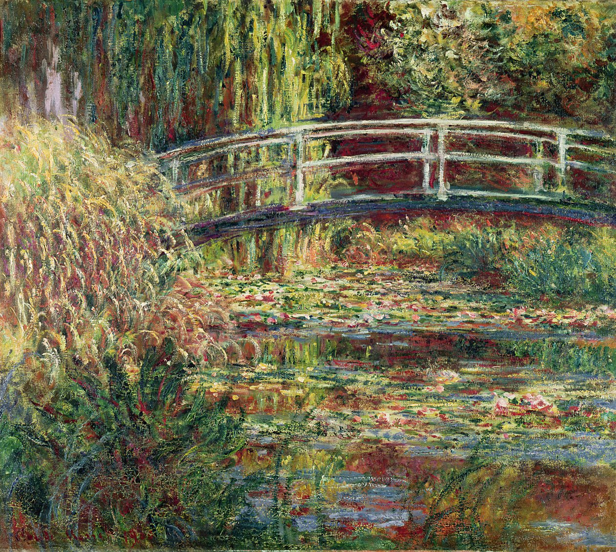 Waterlily Pond: Pink Harmony av Claude Monet