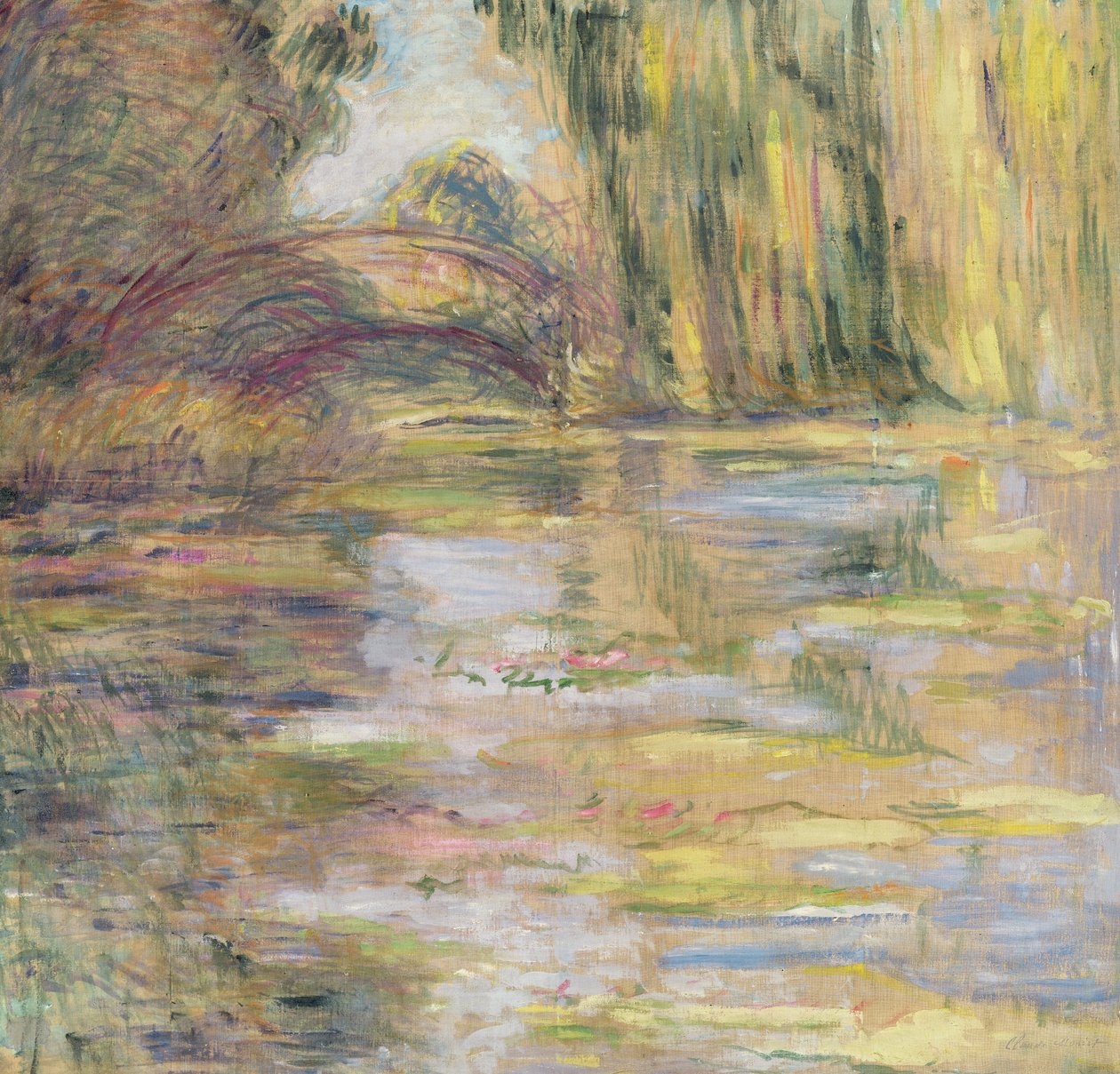 Waterlily Pond: The Bridge av Claude Monet