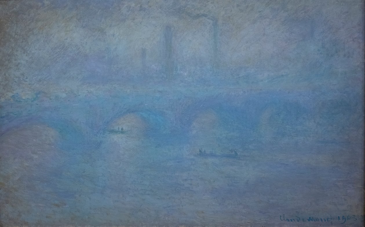 Waterloo Bridge. Effekt av tåke av Claude Monet