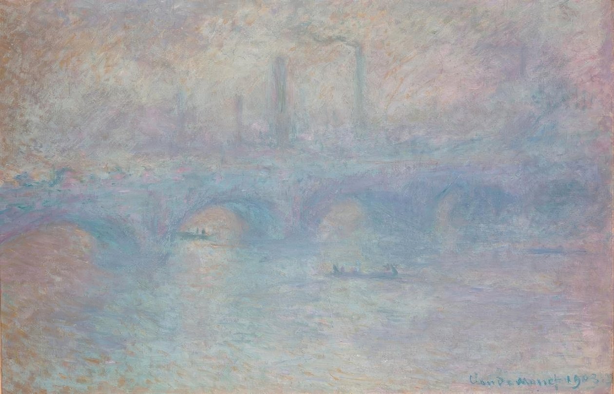 Waterloo Bridge. Tåkeeffekt av Claude Monet