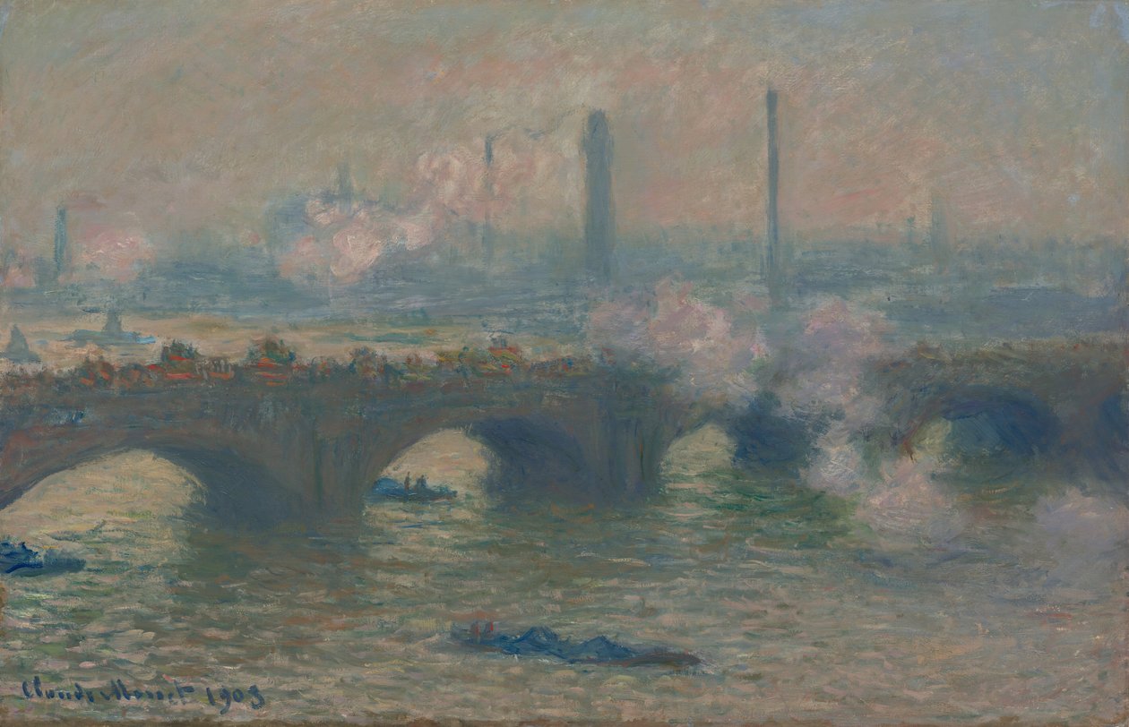 Waterloo Bridge, Grey Day, 1903. av Claude Monet