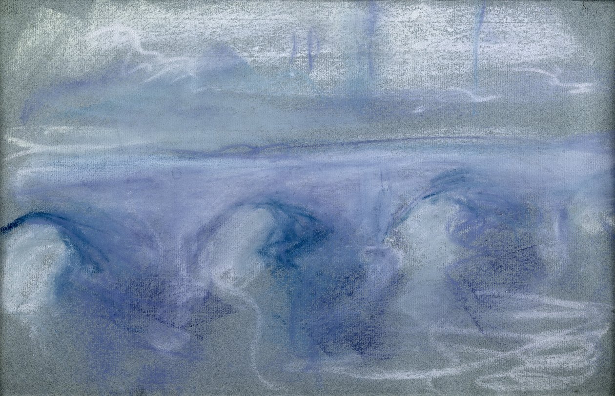 Waterloo Bridge, ca. 1900 (pastell på papir) av Claude Monet