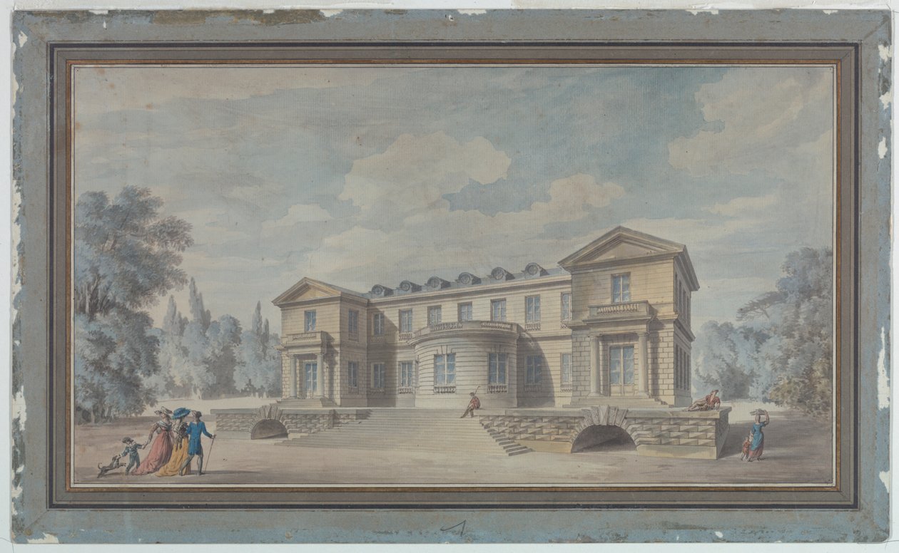 Design for en landlig villa av Claude Nicolas Ledoux