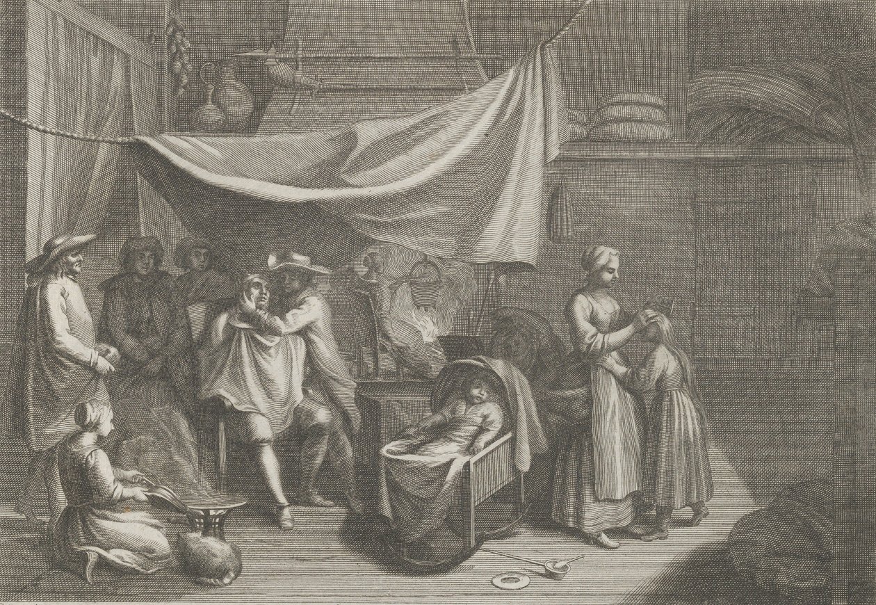 Morning The Morning, ca. 1700. av Claude Saint Paul