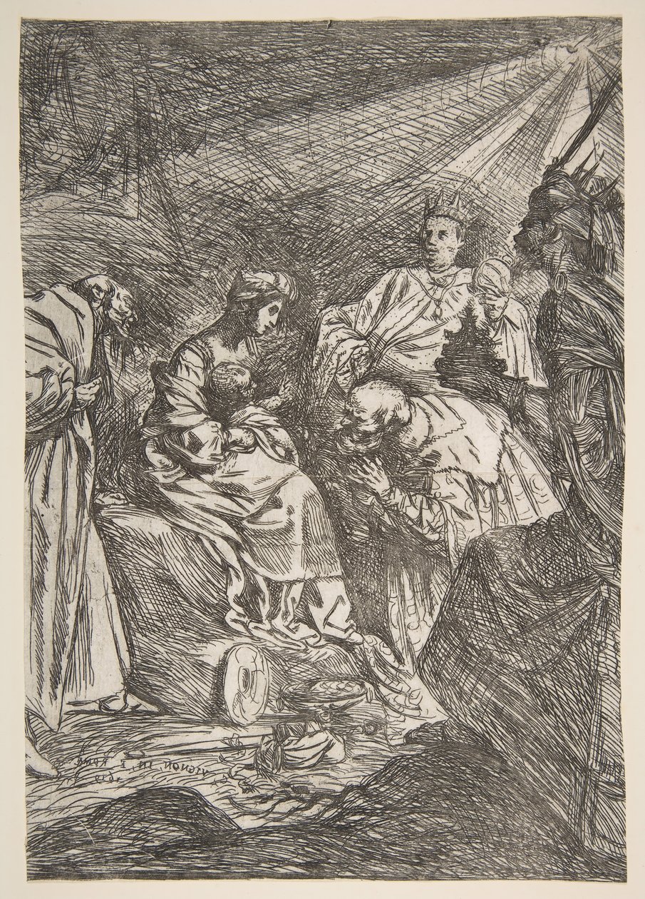The Adoration of the Magi, 1619. av Claude Vignon
