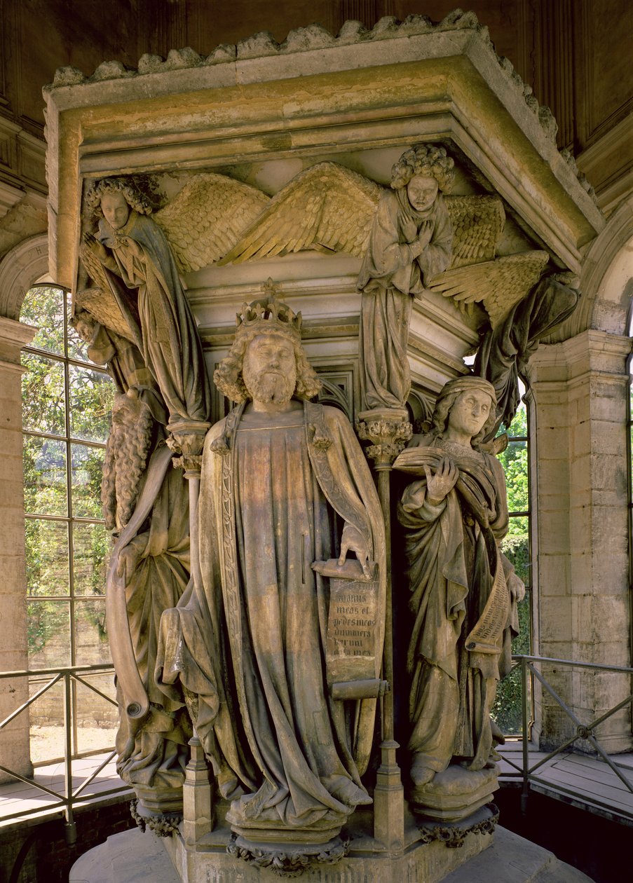 The Well of Moses: David og andre profeter, 1395-1404 av Claus and Malouel, Jean Sluter