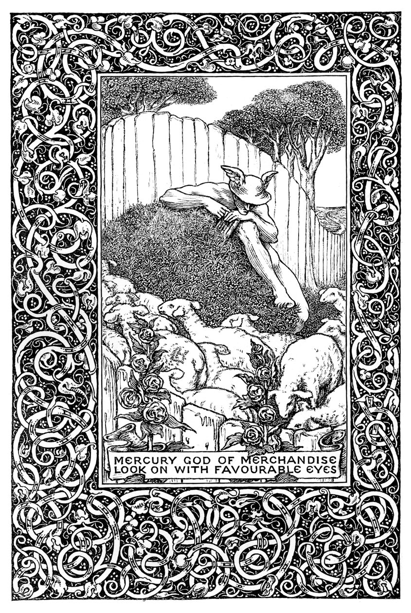 Frontispice til The Field of Clover, 1899. av Clemence Housman