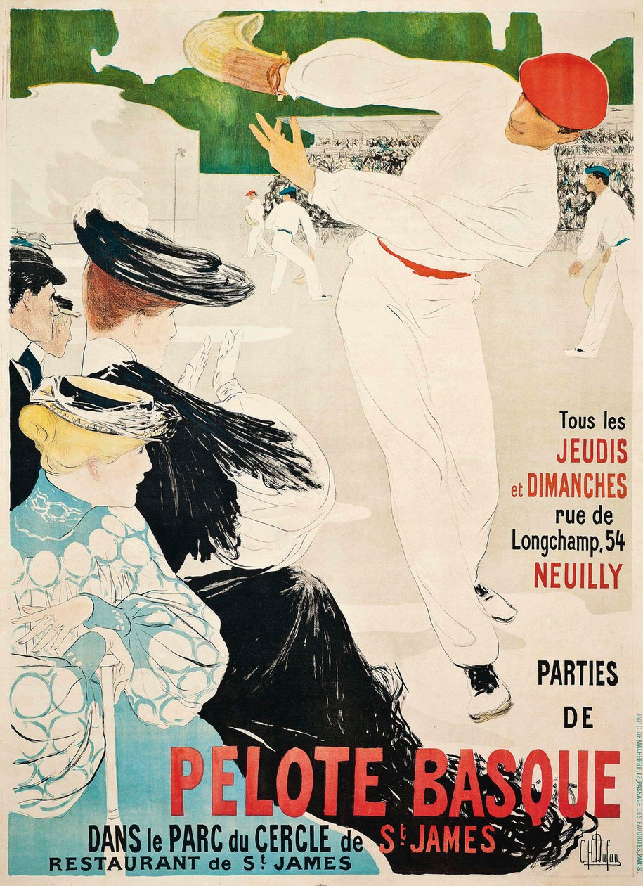 Baskisk pelota, ca. 1903. av Clementine Helene Dufau