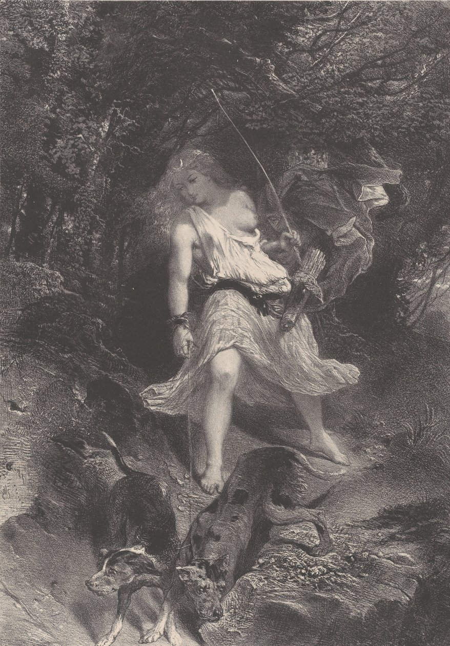 Diane, ca. 1830-70. av Célestin Nanteuil