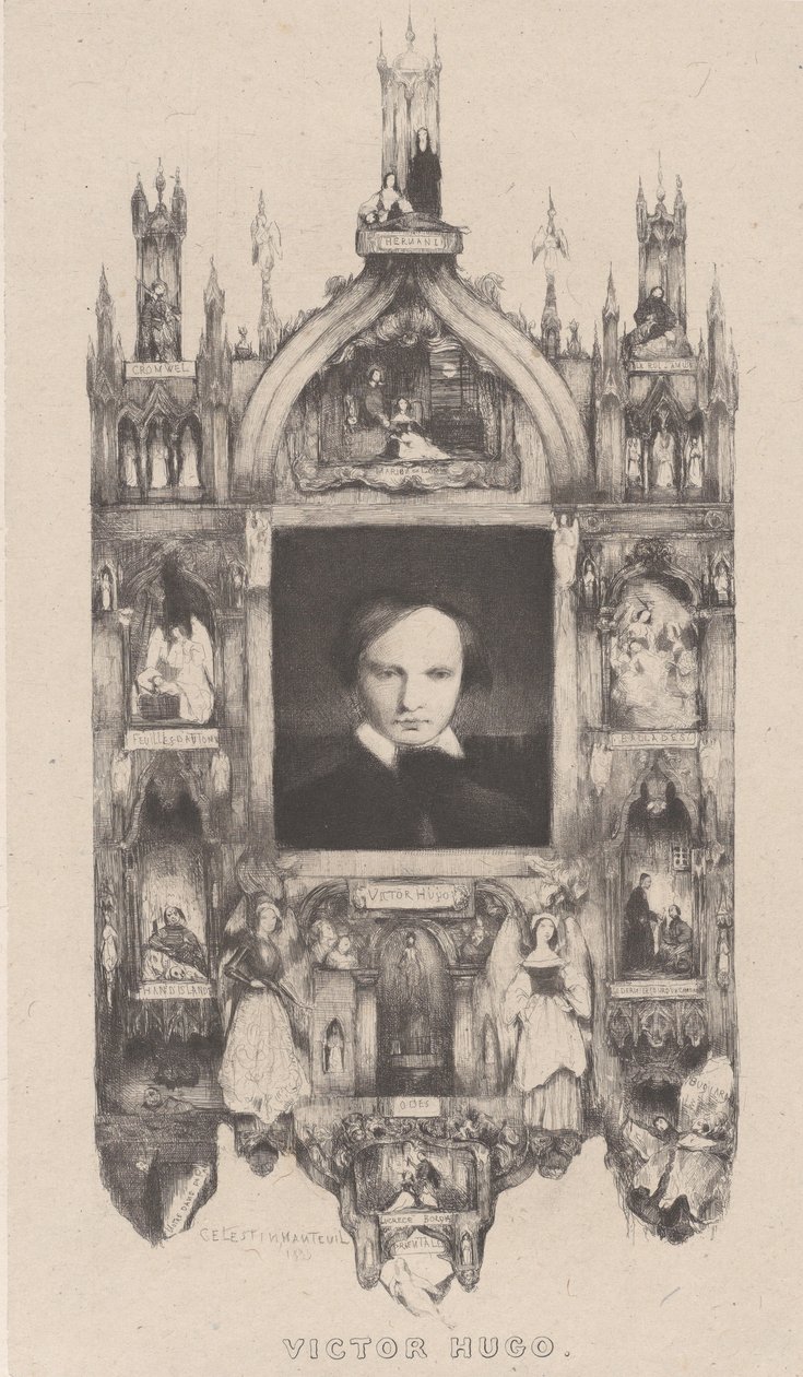 Portrett av Victor Hugo, 1833. av Célestin Nanteuil