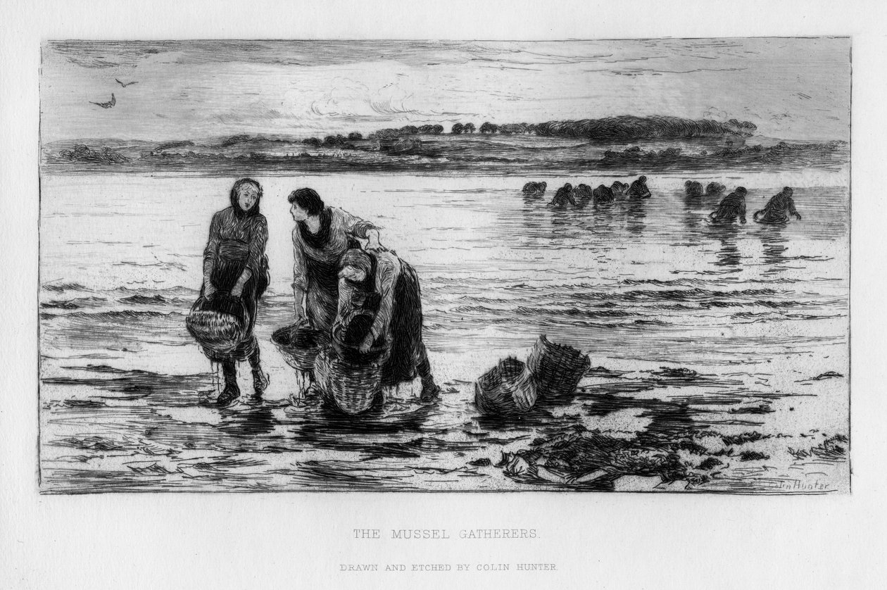Musselsamlerne, ca 1890. av Colin Hunter