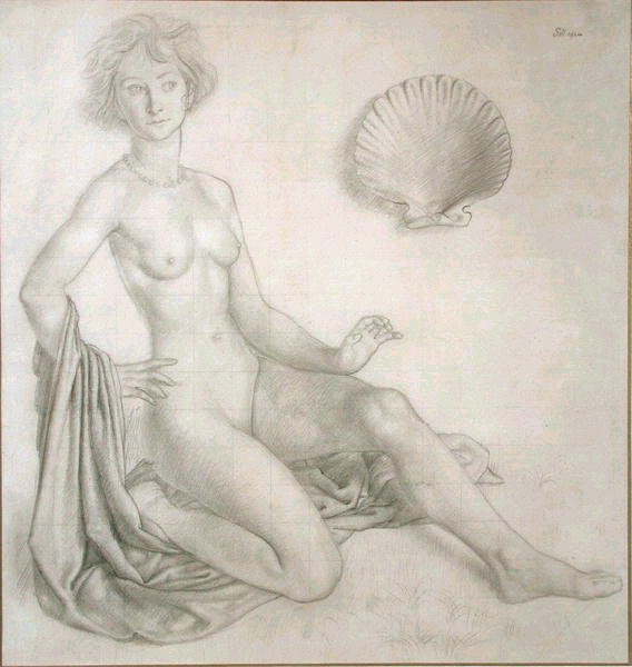 Studie for Venus og Amor av Colin Unwin Gill