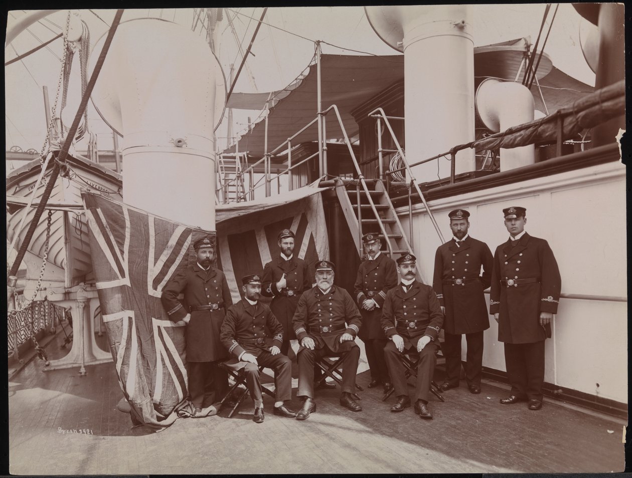 Cunard Line, S.S. "Umbria", ca. 1897 (s/hvitt-bilde) av Company Byron