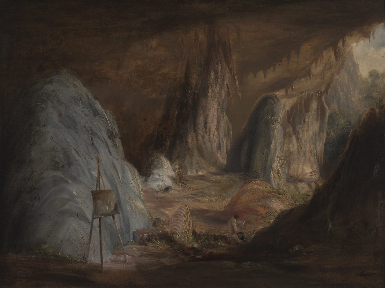 Stalagmitter, Burragalong Cavern av Conrad Martens