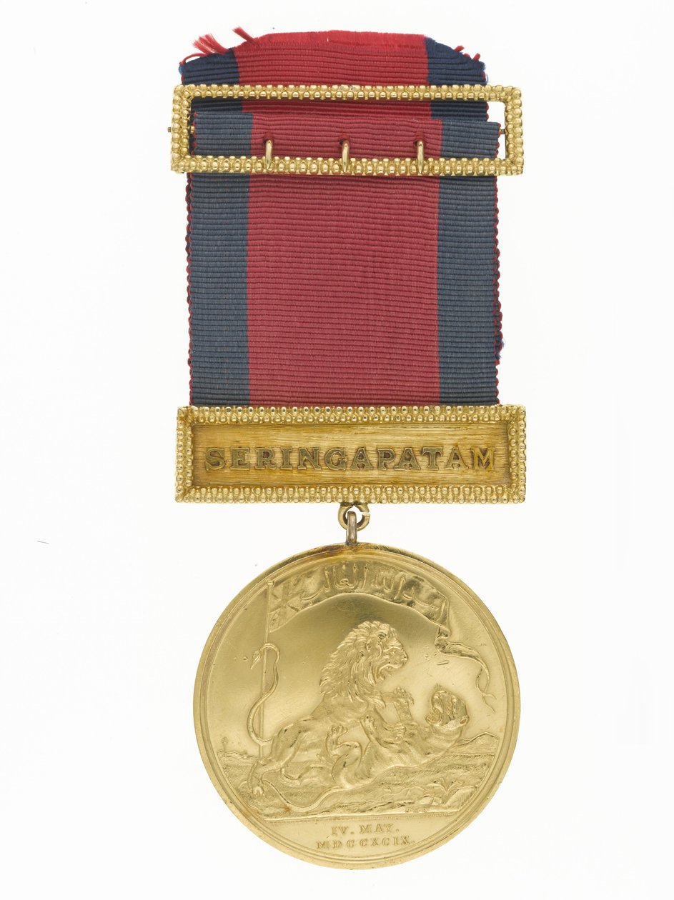 Seringapatam-medalje, 1799 (gull og bånd) av Conrad Heinrich Küchler