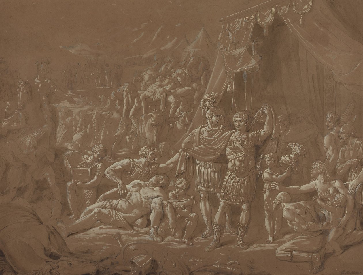 En scene fra Trajans liv av Conrad Metz