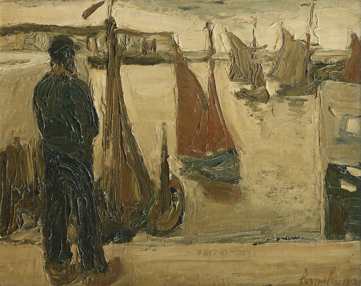 Havnen i Oostende av Constant Permeke