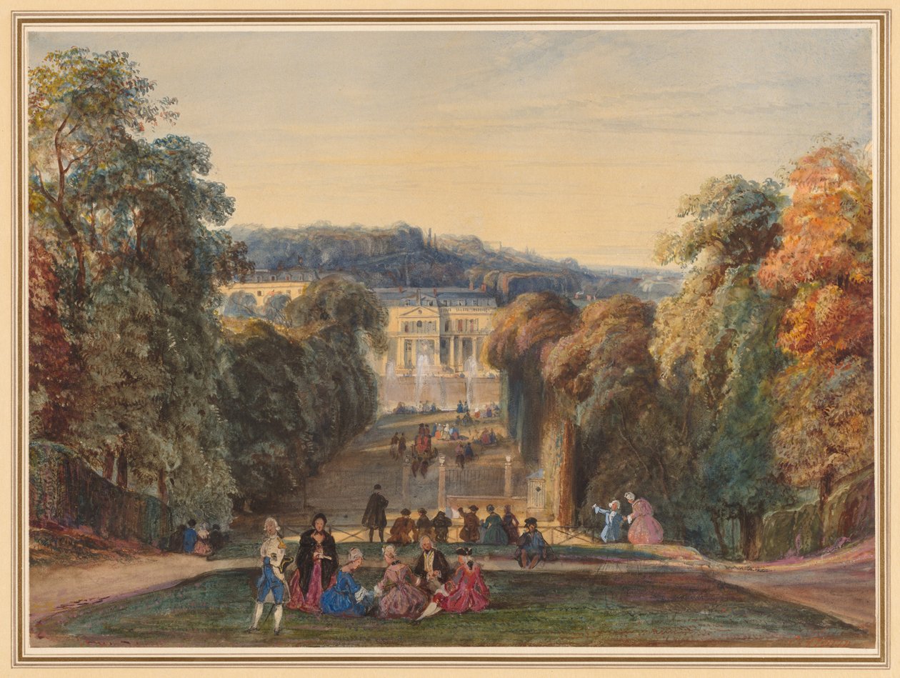 I parken Saint Cloud, 1800-tallet. av Constant Troyon