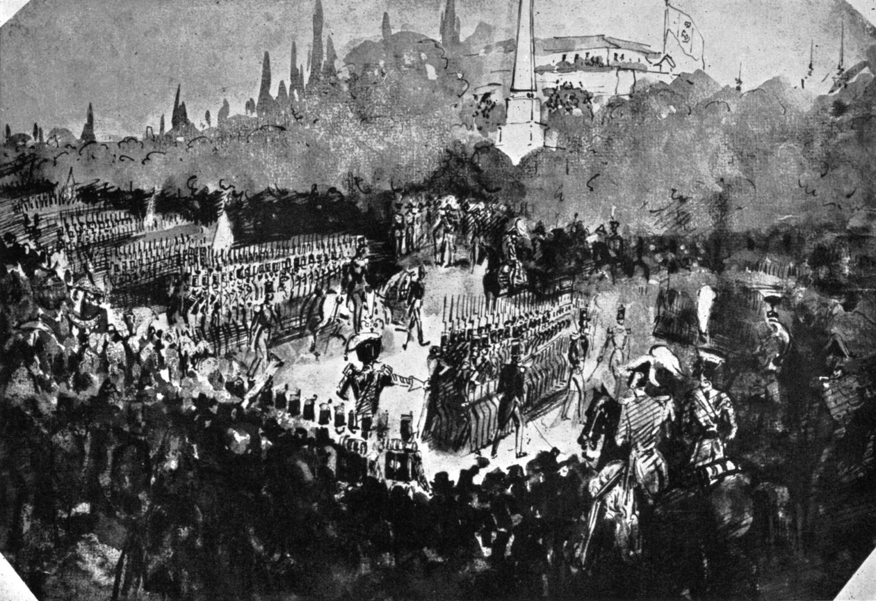 En anmeldelse i Madrid, 1930. av Constantin Guys
