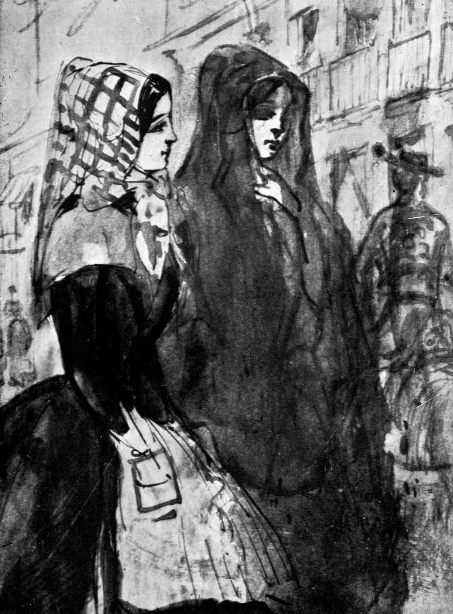 Sigøynere, 1800-tallet, 1930. av Constantin Guys