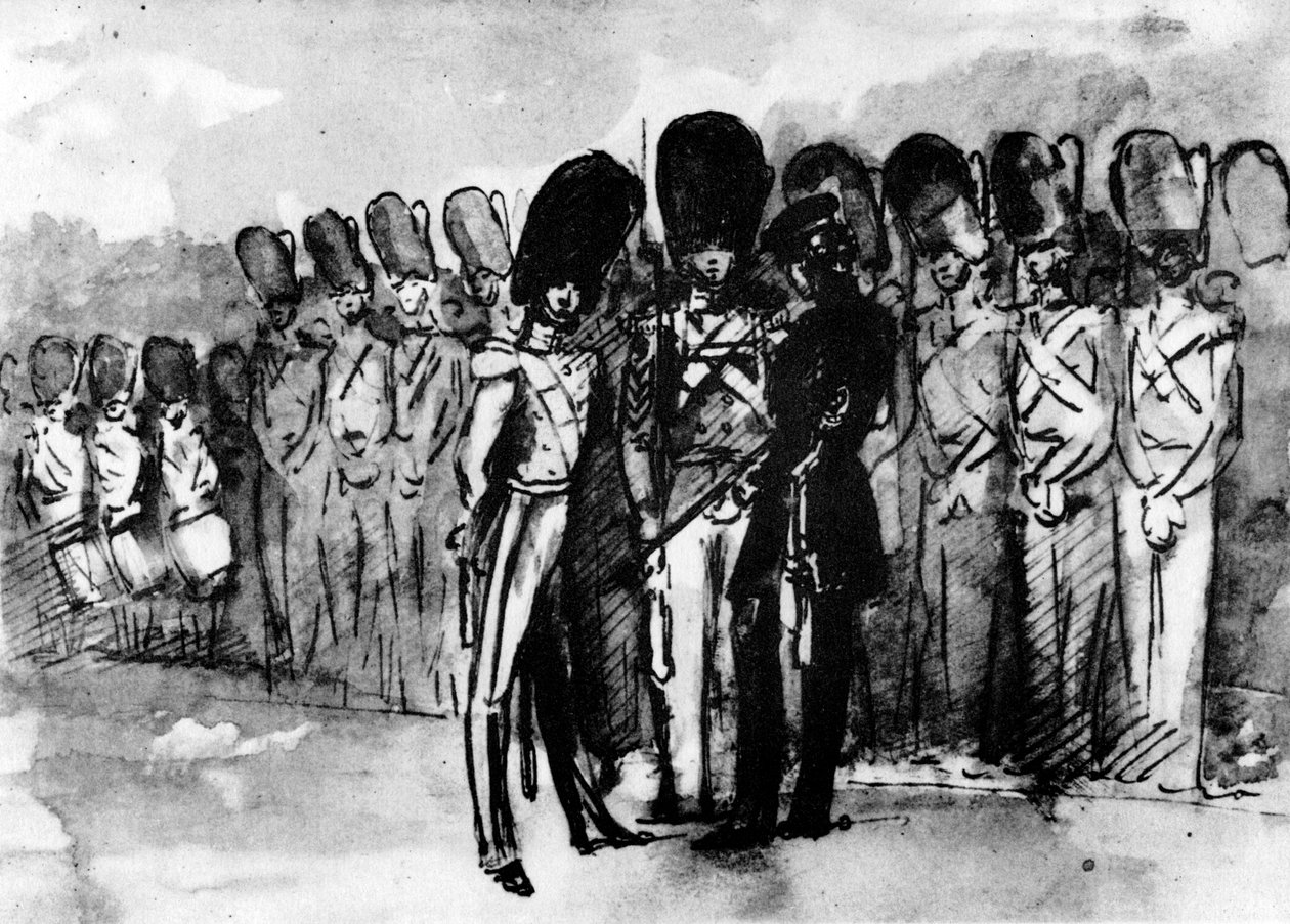 På parade, 1930. av Constantin Guys