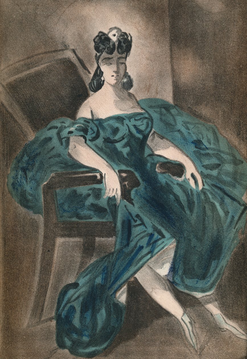 Portrett II, 1865, 1939 av Constantin Guys