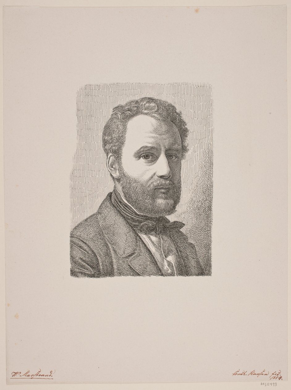 Portrett av Wilhelm Marstrand av Constantin Hansen