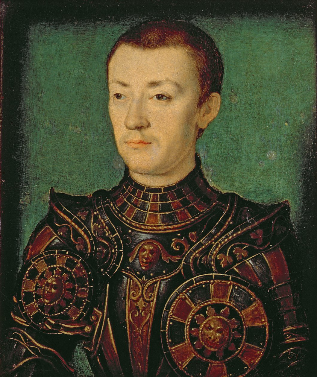 Portrett av en adelsmann i rustning av Corneille de Lyon