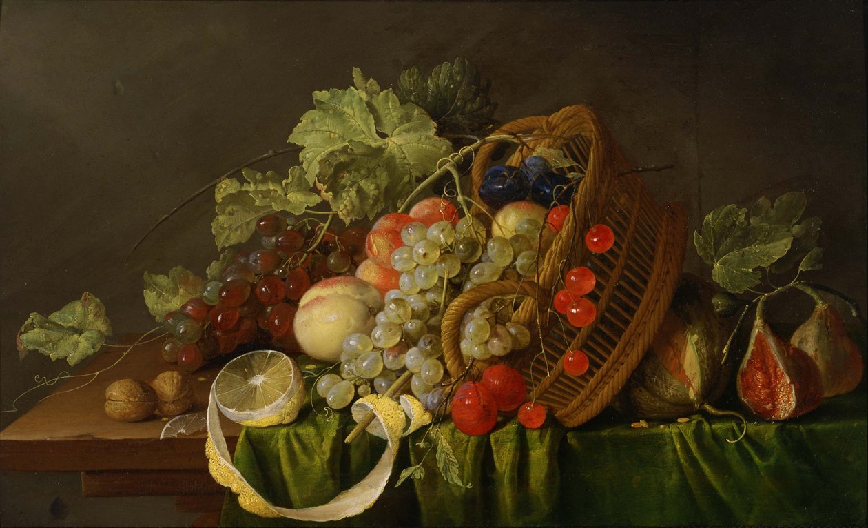 Stilleben med en fruktkurv av Cornelis de Heem
