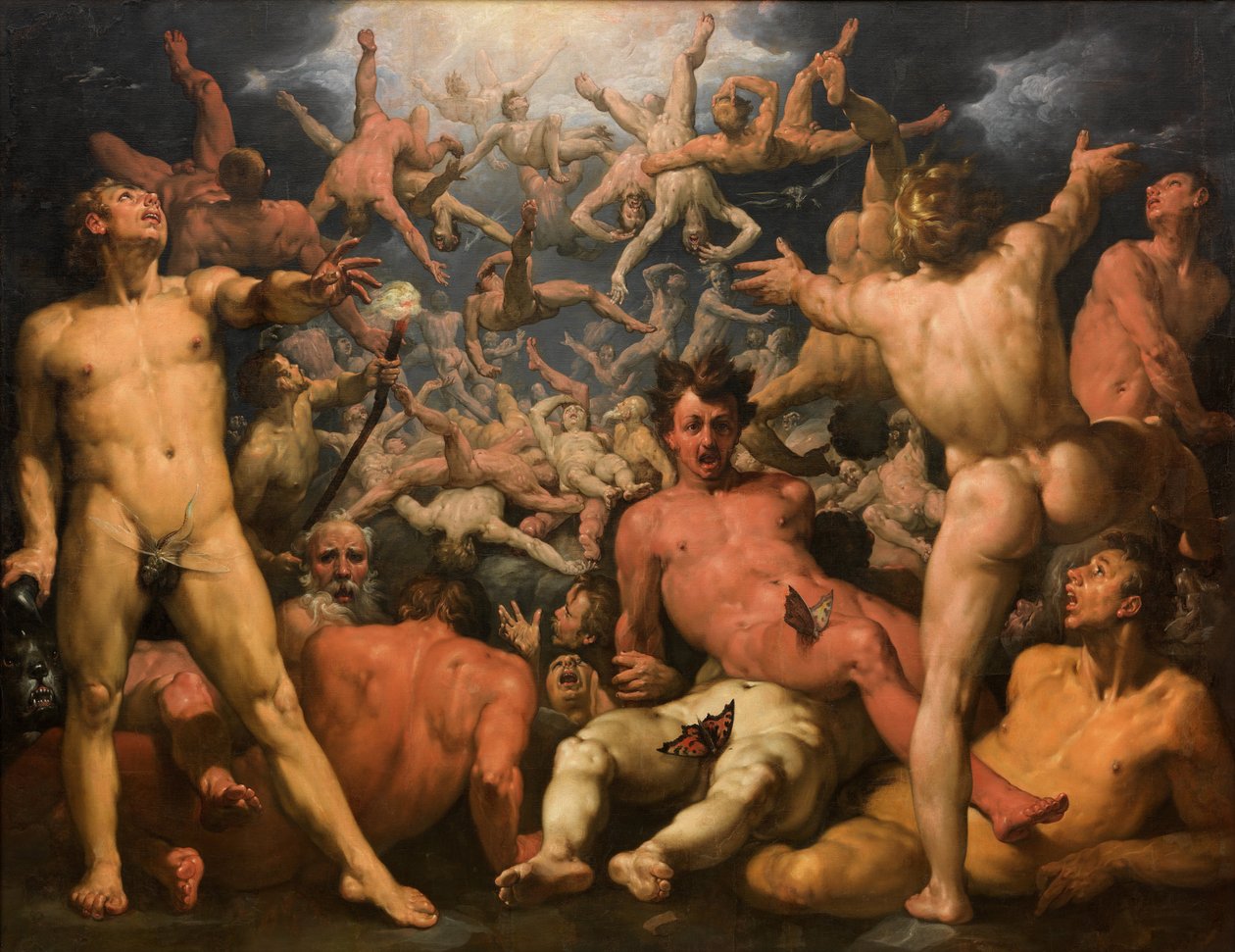 Titanernes fall av Cornelis Cornelisz van Haarlem