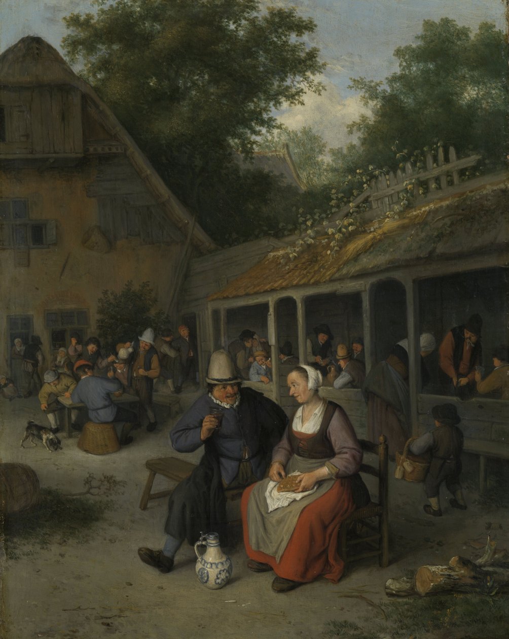 Country Inn av Cornelis Dusart
