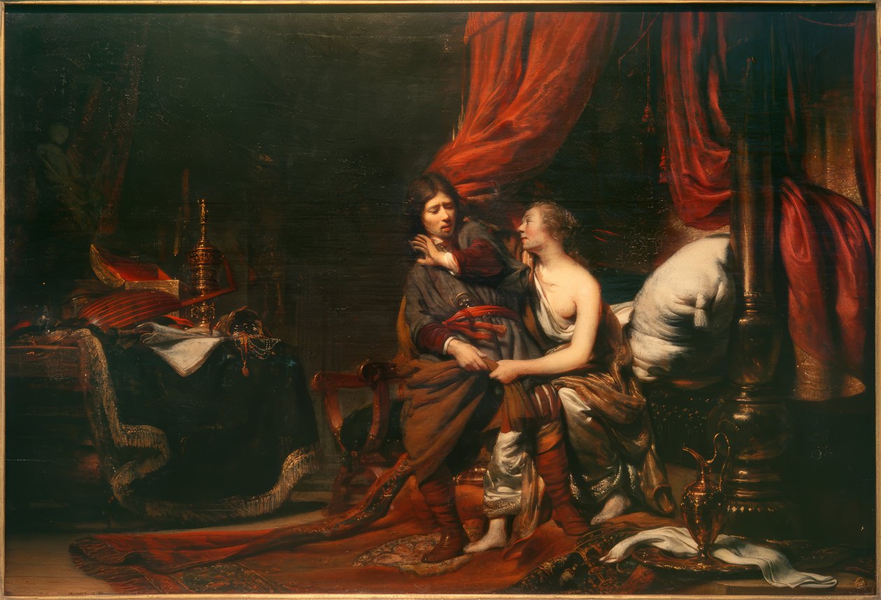 Josef og Potifar av Cornelis Bisschop