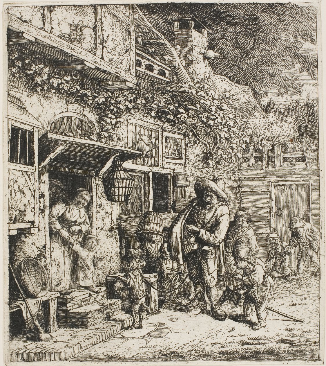Den dansende hunden av Cornelis Dusart