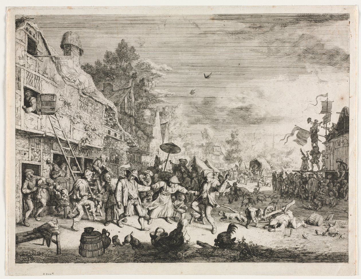 Landsbymesse av Cornelis Dusart