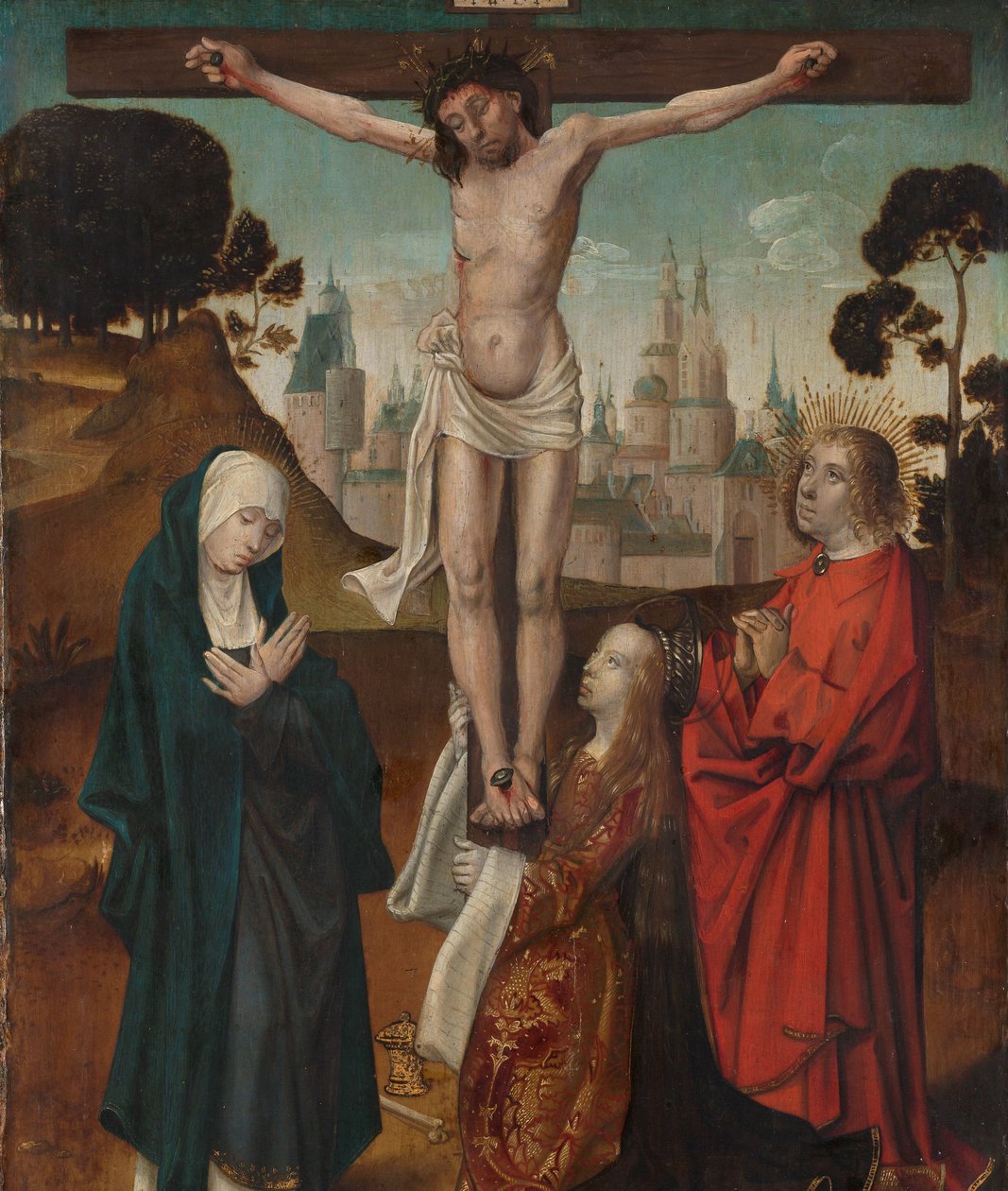 Korsfestelse av Cornelis Engebrechtsz (circle of)