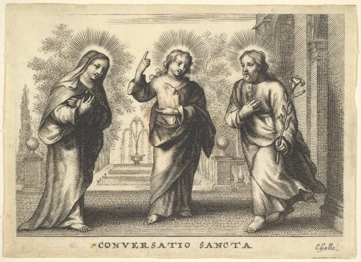 Hellig samtale. av Cornelis Galle I