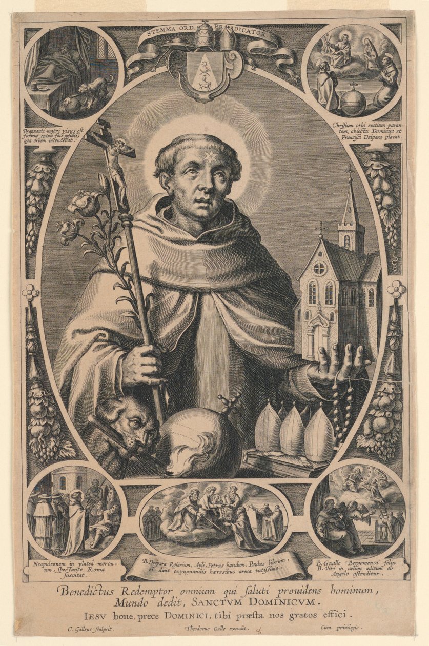 Saint Dominic av Cornelis Galle I